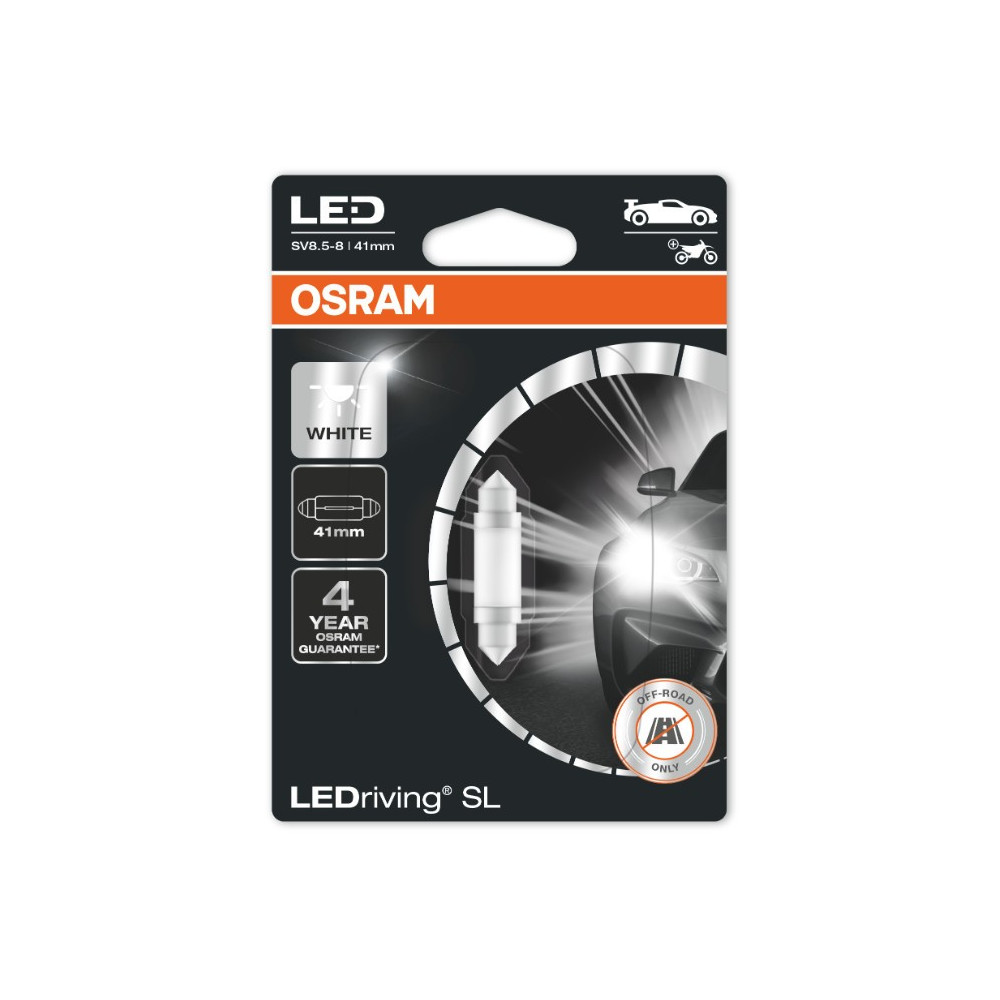 Osram LEDriving SL lemputė 41mm 6v/12v-LED salono apšvietimas-Apšvietimas