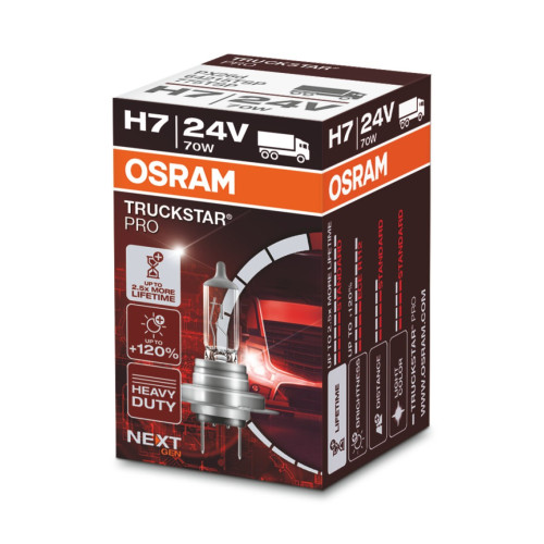 Halogeninė lemputė OSRAM PX26d H7 24V/70W-Lemputės 24V-Sunkvežimiams
