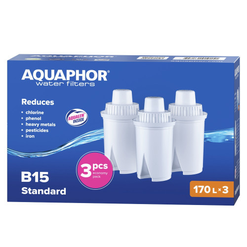 Pakaitinė vandens filtro kasetė Aquaphor B15, 3 vnt.-Filtrai-Filtrai ir jų priedai