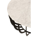Marmurinis kavos staliukas "Round"-Stalai, kavos staliukai-Valgomojo baldai