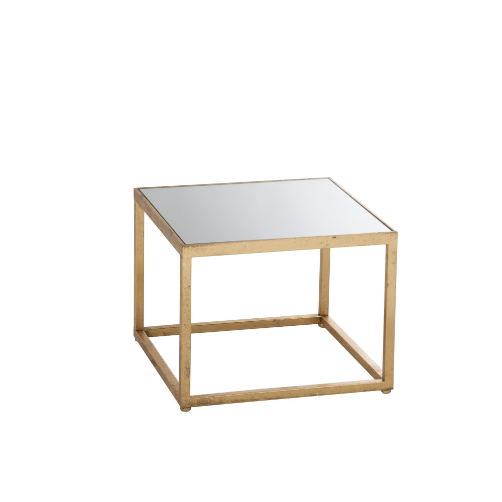 Auksinis staliukas "Square"-Stalai, kavos staliukai-Valgomojo baldai