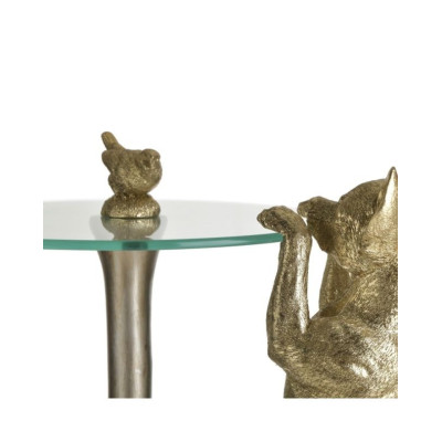 Staliukas šoninis "Dog and bird"-Stalai, kavos staliukai-Valgomojo baldai