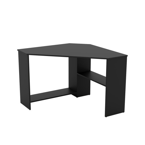 Kampinis rašomasis stalas RINO 03 juodas oniksas-Vaikų kambario baldai-Baldai