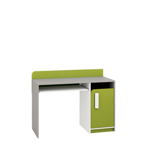 Rašomasis stalas AIQ AQ11 120 pilka platina / balta / žalia-Vaikų kambario baldai-Baldai