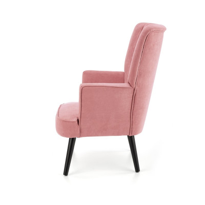 Fotelis DELGADO (rožinis)-Foteliai-Svetainės baldai