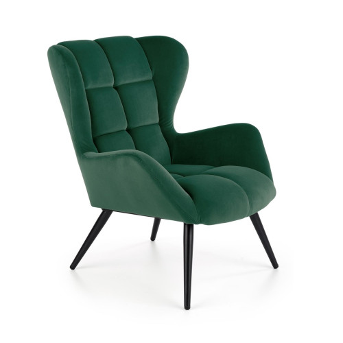 Fotelis TYRION (žalias)-Foteliai-Svetainės baldai