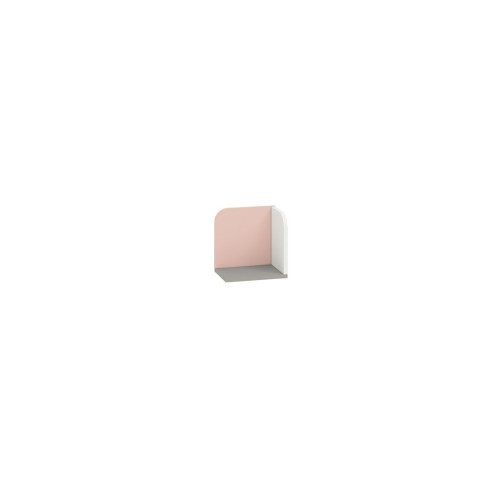Sieninė lentyna AIQ AQ16 27 pilka platinos / balta / pudros rožinė-Spintos, lentynos-Biuro