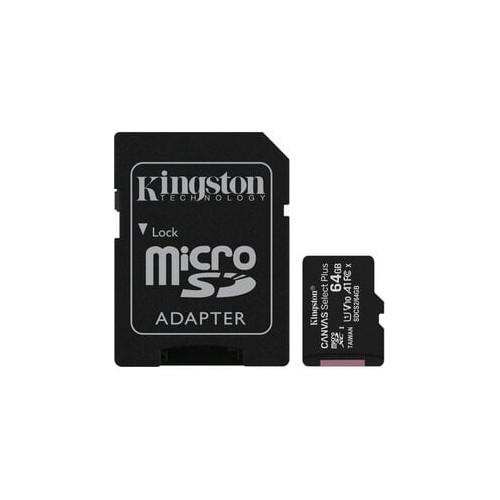 Atminties kortelė Kingston SDCS/64GB Canvas-Atminties kortelės-Išorinės duomenų laikmenos
