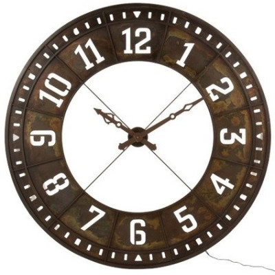 Laikrodis metalinis su LED "Idun"-Laikrodžiai-Interjero detalės