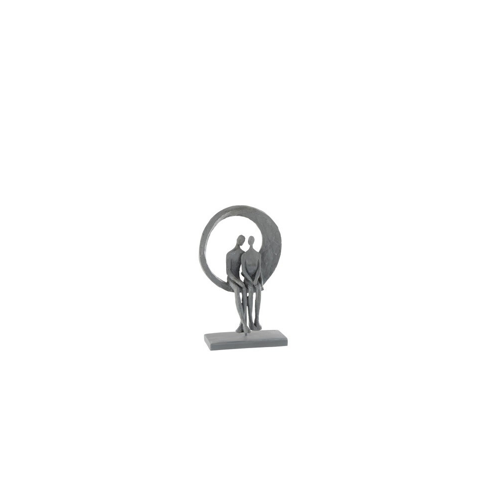Statulelė pilka "Circle"-Namų dekoracijos-Interjero detalės