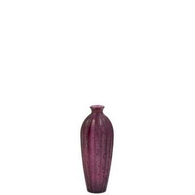 Vaza brūkšniuota maža violetinė-Vazos, vazonai-Interjero detalės