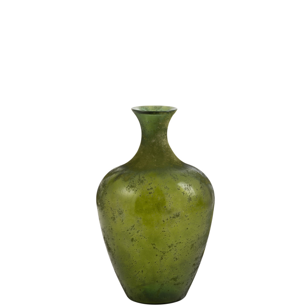Vaza žalia "Pear"-Vazos, vazonai-Interjero detalės