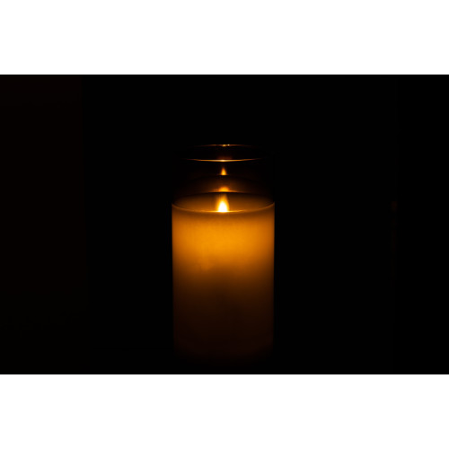 Lempa stiklinė pilka "Riva"-Žvakės ir žvakidės-Interjero detalės