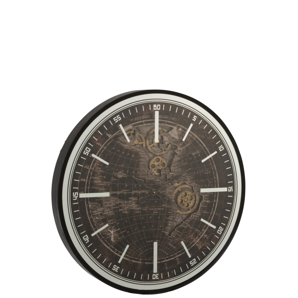 Laikrodis antikvarinis pasaulio žemėlapis "Global"-Laikrodžiai-Interjero detalės