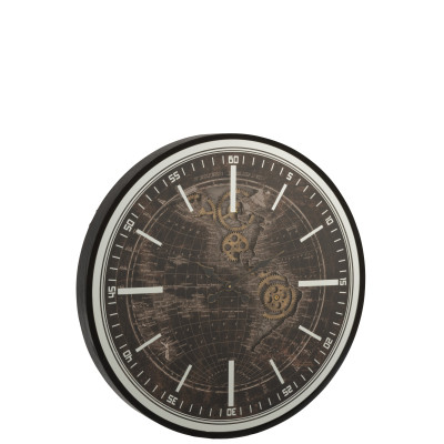 Laikrodis antikvarinis pasaulio žemėlapis "Global"-Laikrodžiai-Interjero detalės