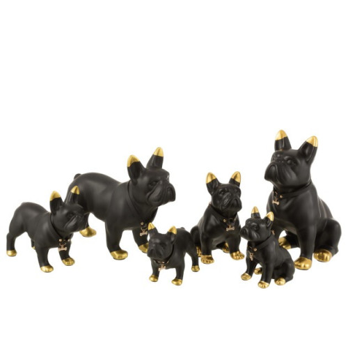 Dekoracija "Dogs" juoda/auksas-Namų dekoracijos-Interjero detalės