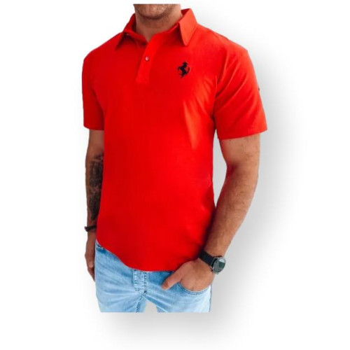 Raudoni polo marškinėliai Horen-POLO marškinėliai-Marškinėliai