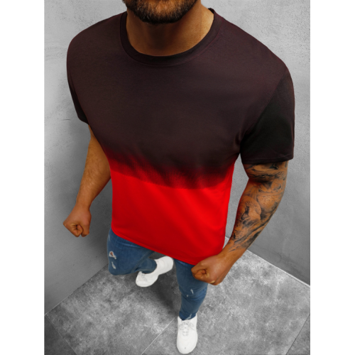Vyriški raudoni marškinėliai Boket-Vienspalviai marškinėliai-Marškinėliai