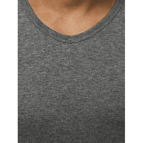 Vyriški tamsiai pilkos spalvos marškinėliai Dimel-Vienspalviai marškinėliai-Marškinėliai