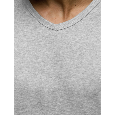 Vyriški šviesiai pilkos spalvos marškinėliai Dimel-Vienspalviai marškinėliai-Marškinėliai