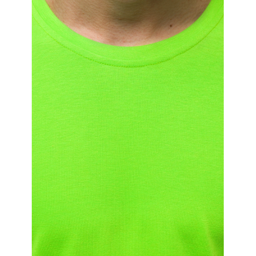 Vyriški marškinėliai šviesiai žalios spalvos Loget-Vyriški marškinėliai su spauda-Užrašai