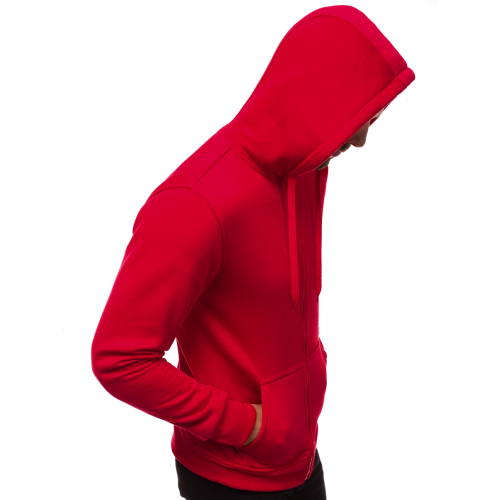 Tamsiai raudonos spalvos džemperis Lore-Džemperiai su gobtuvu-Vyriški džemperiai| Džemperiai