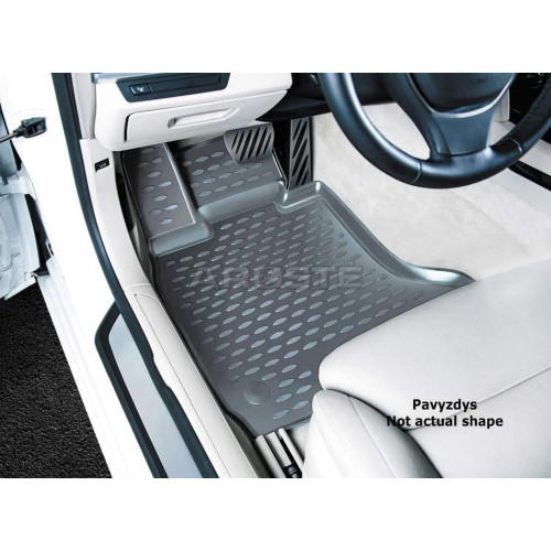 Guminiai kilimėliai 3D PONTIAC Vibe 2009-2012, 4 pcs. /L53001G /gray-Pontiac-Pagal automobilį