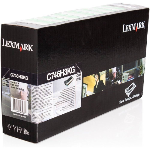 Kasetė Lexmark C746H3KG BK 12K OEM-Lazerinės kasetės-Spausdintuvų kasetės