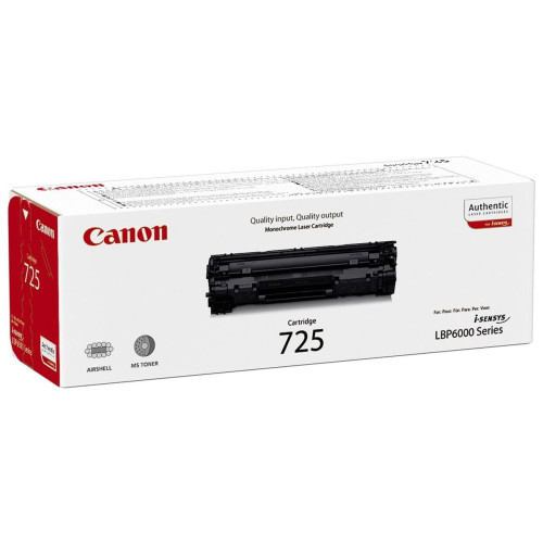 Kasetė Canon 725 (3484B002) BK 1600psl OEM-Lazerinės kasetės-Spausdintuvų kasetės