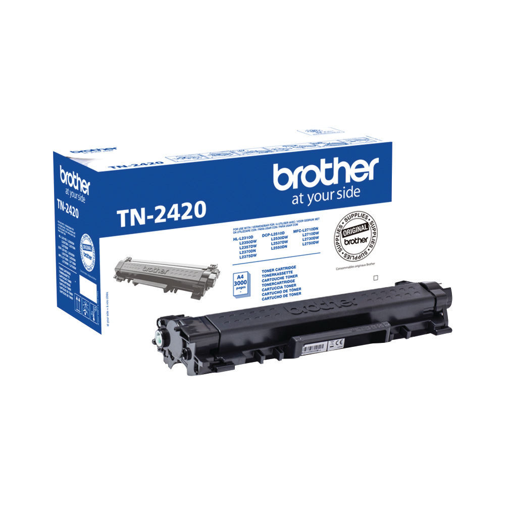 Kasetė Brother TN-2420 BK 3000psl OEM-Lazerinės kasetės-Spausdintuvų kasetės