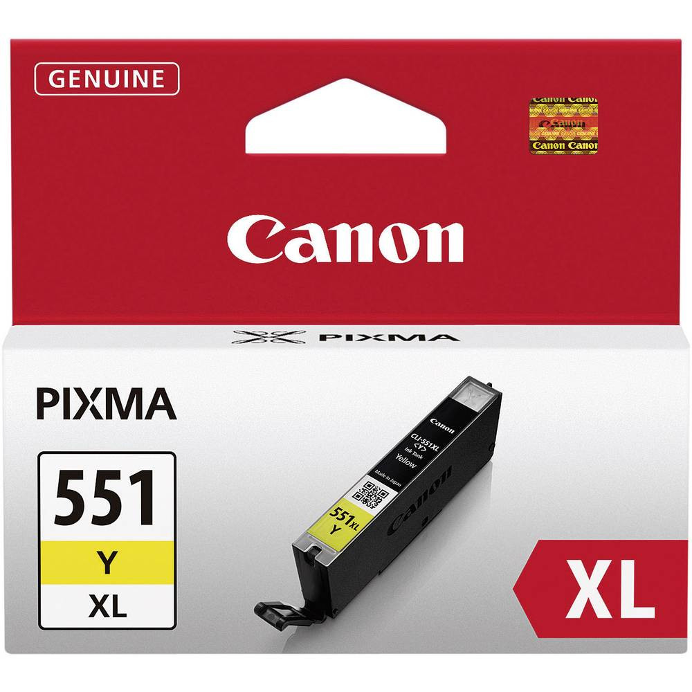 Kasetė Canon CLI-551XL YL 685 psl OEM-Rašalinės kasetės-Spausdintuvų kasetės