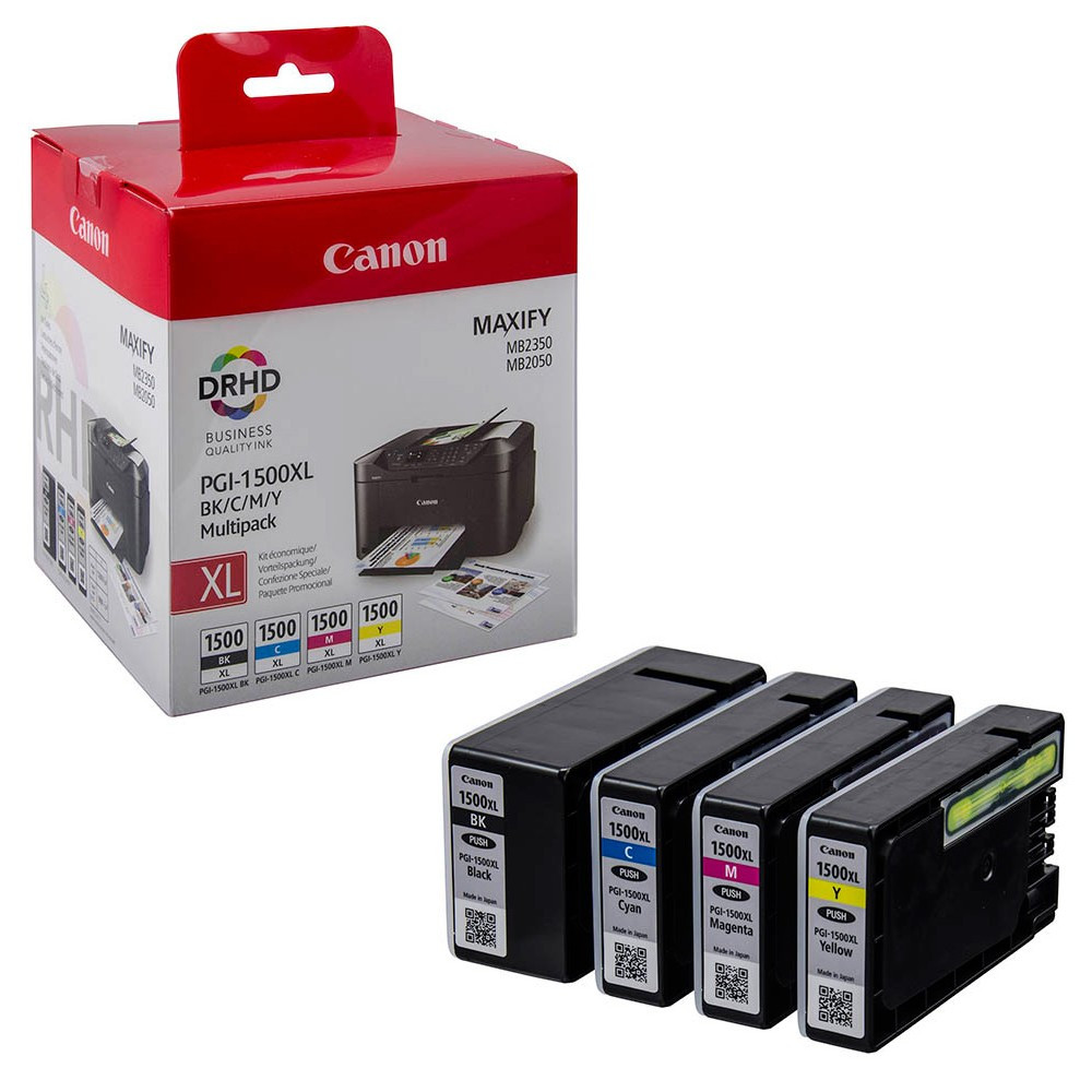 Kasetė Canon PGI-1500XL B/C/M/Y (9182B004) OEM-Rašalinės kasetės-Spausdintuvų kasetės