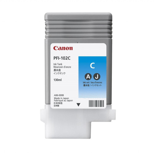 Kasetė Canon PFI-102C (0896B001) CY 130ml OEM-Rašalinės kasetės-Spausdintuvų kasetės