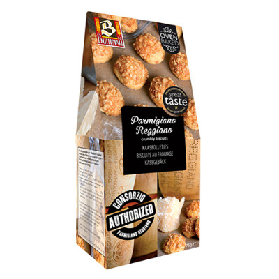 Sūrio sausainiai BUITEMAN, su Parmigiano Reggiano sūriu, 75 g-Sausainiai-Saldumynai