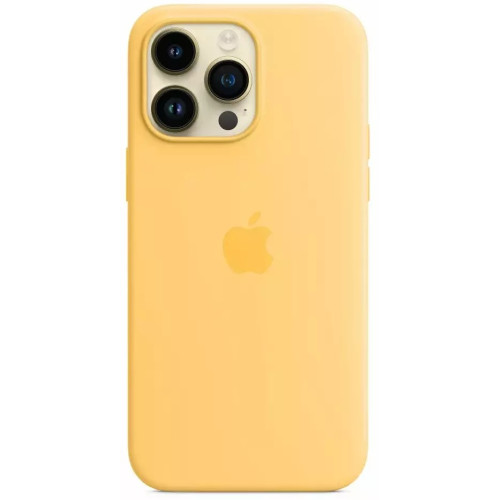 Dėklas Apple iPhone 14 Pro Max Silicone Case with MagSafe ­ Sunglow-Dėklai-Mobiliųjų telefonų