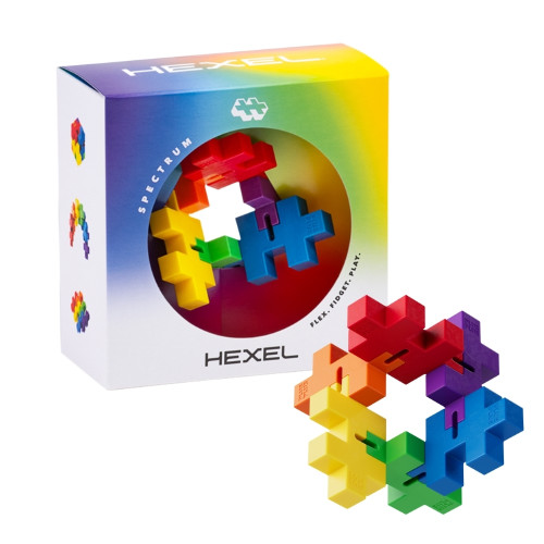 Plus Plus galvosūkis, Hexel Spectrum-Antistresiniai žaislai-PLUS PLUS konstruktoriai