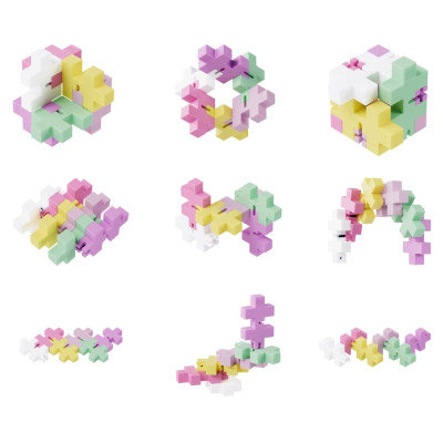 Plus Plus galvosūkis, Hexel Bubblegum-Antistresiniai žaislai-PLUS PLUS konstruktoriai