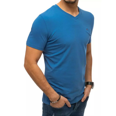 Mėlyni marškinėliai Niter-Vienspalviai marškinėliai-Marškinėliai