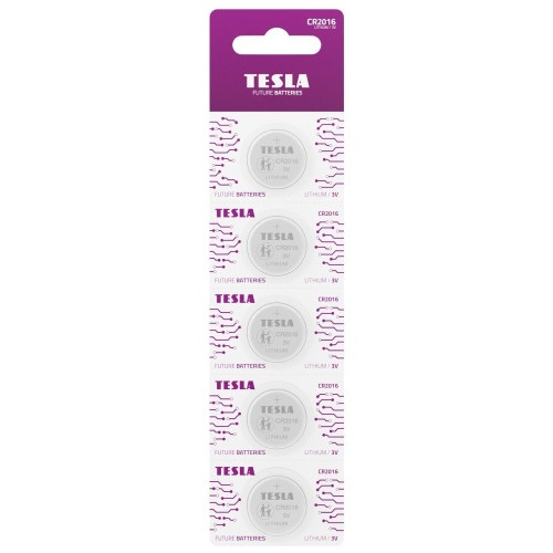 Baterijos Tesla CR2430 Lithium 270 mAh (5 vnt)-Elementai, baterijos-Smulki elektronika