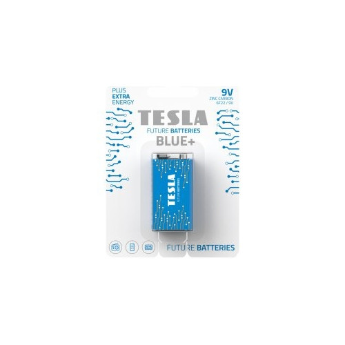 Baterija Tesla 9V Blue+ 6F22 1 vnt.-Elementai, baterijos-Smulki elektronika