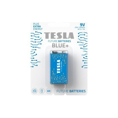 Baterija Tesla 9V Blue+ 6F22 1 vnt.-Elementai, baterijos-Smulki elektronika