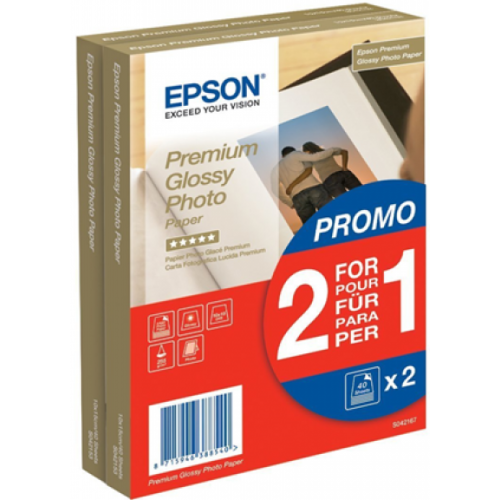FOTOPOPIERIUS EPSON PREMIUM GLOSSY PHOTO PAPER 10X15, 255 G/M²-Popierius ir popieriaus
