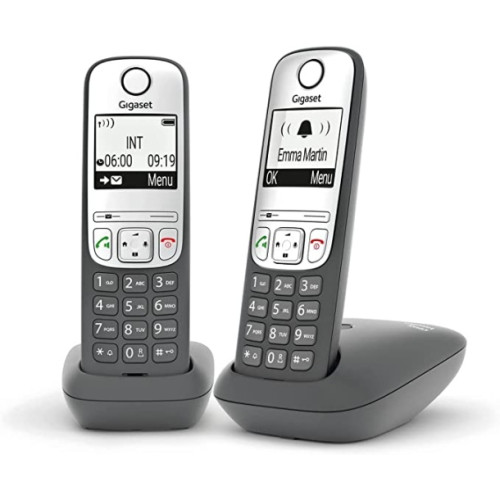 Ecost prekė po grąžinimo, Gigaset As485 duo, belaidžiai telefonai, garsiakalbis, skambučių