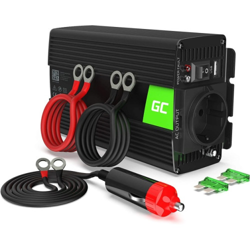 Ecost prekė po grąžinimo Green Cell® 300 W / 600 W 12 V iki 230 V sinuso bangų voltos