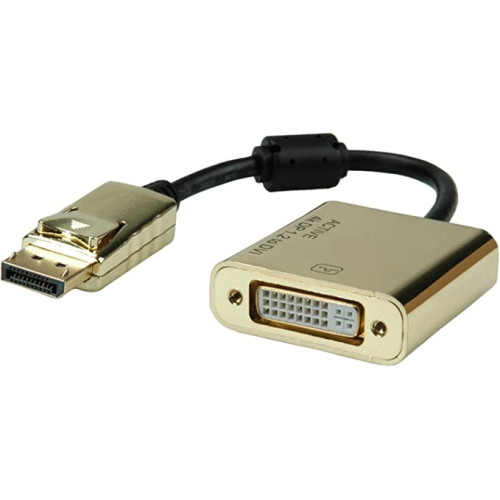 Ecost prekė po grąžinimo ROLINE GOLD 4K DPDVI adapteris Active v1.2 DP ST DVI BU