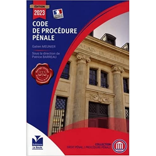 Ecost prekė po grąžinimo Knyga Patrice BARREAU Baudžiamojo proceso kodeksas 2023 (prancūzų