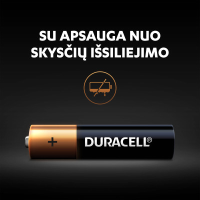 Baterijos DURACELL AAA, LR03, 8vnt-Baterijos AA, AAA-Elementai