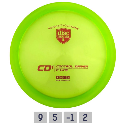 Diskgolfo diskas Distance Driver C-LINE CD1 Green-Diskgolfo diskai-Diskgolfas