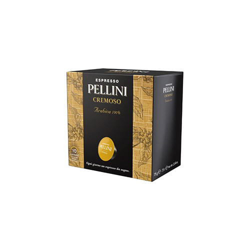Kavos kapsulės PELLINI Cremoso, 75 g-Kavos kapsulės-Kava, kakava