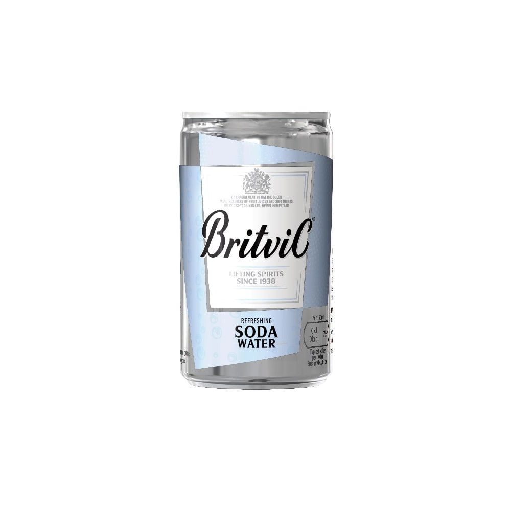 Gaivusis gėrimas BRITVIC Soda water, 150ml, D-Gaivieji gėrimai-Nealkoholiniai gėrimai